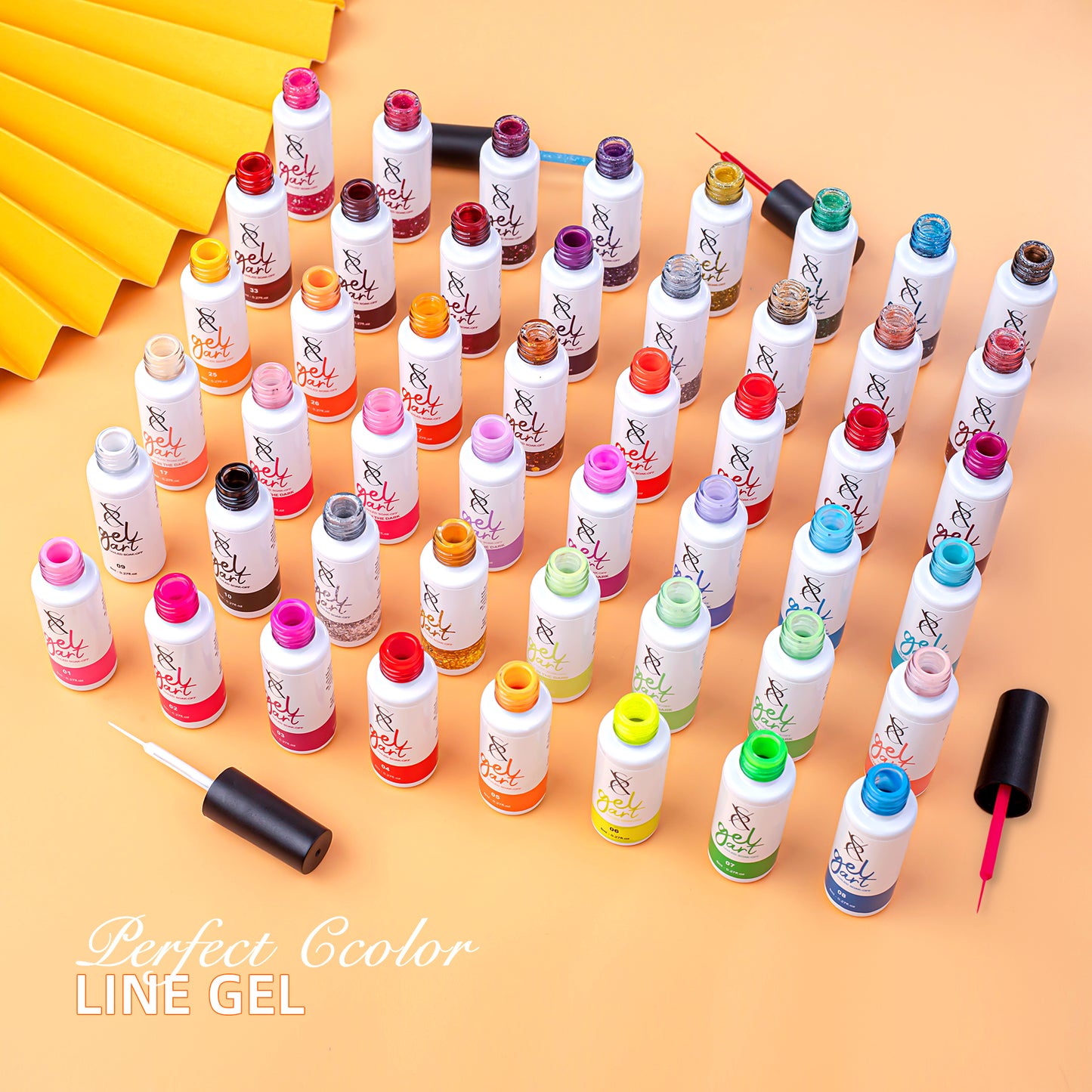 SXC Cosmetics 48 Colors Nail Art Gel Liners Max Series