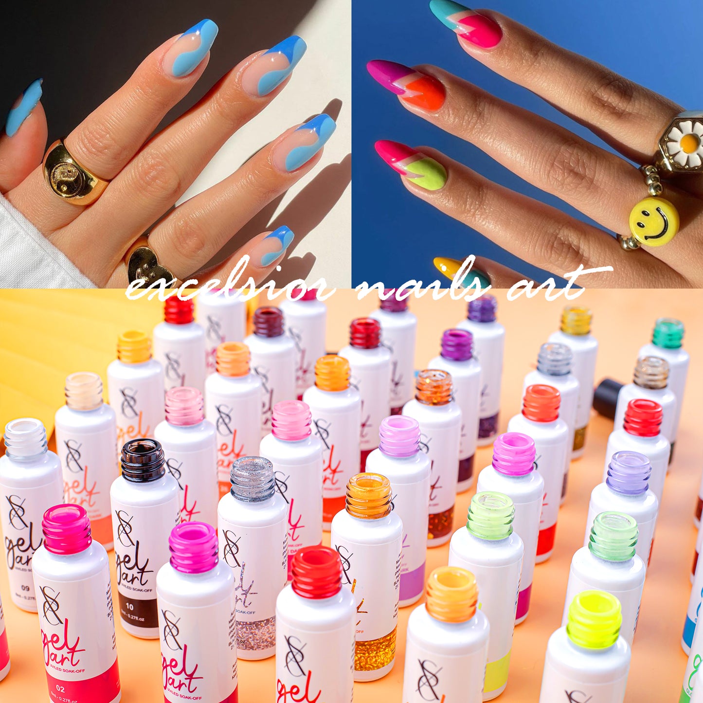 SXC Cosmetics 48 Colors Nail Art Gel Liners Max Series