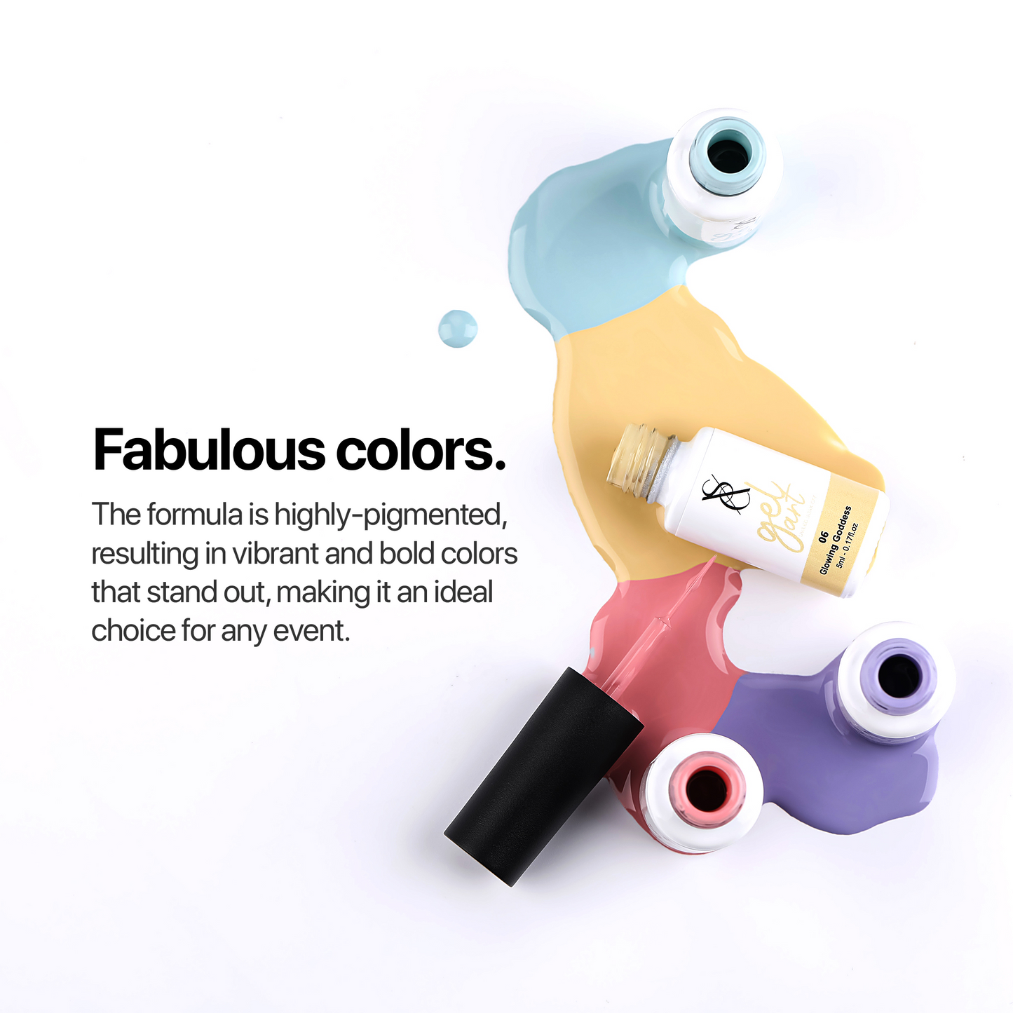 SXC Cosmetics 60 Ultra Color Gel Liner Nail Art Polish Set Colorverse Series