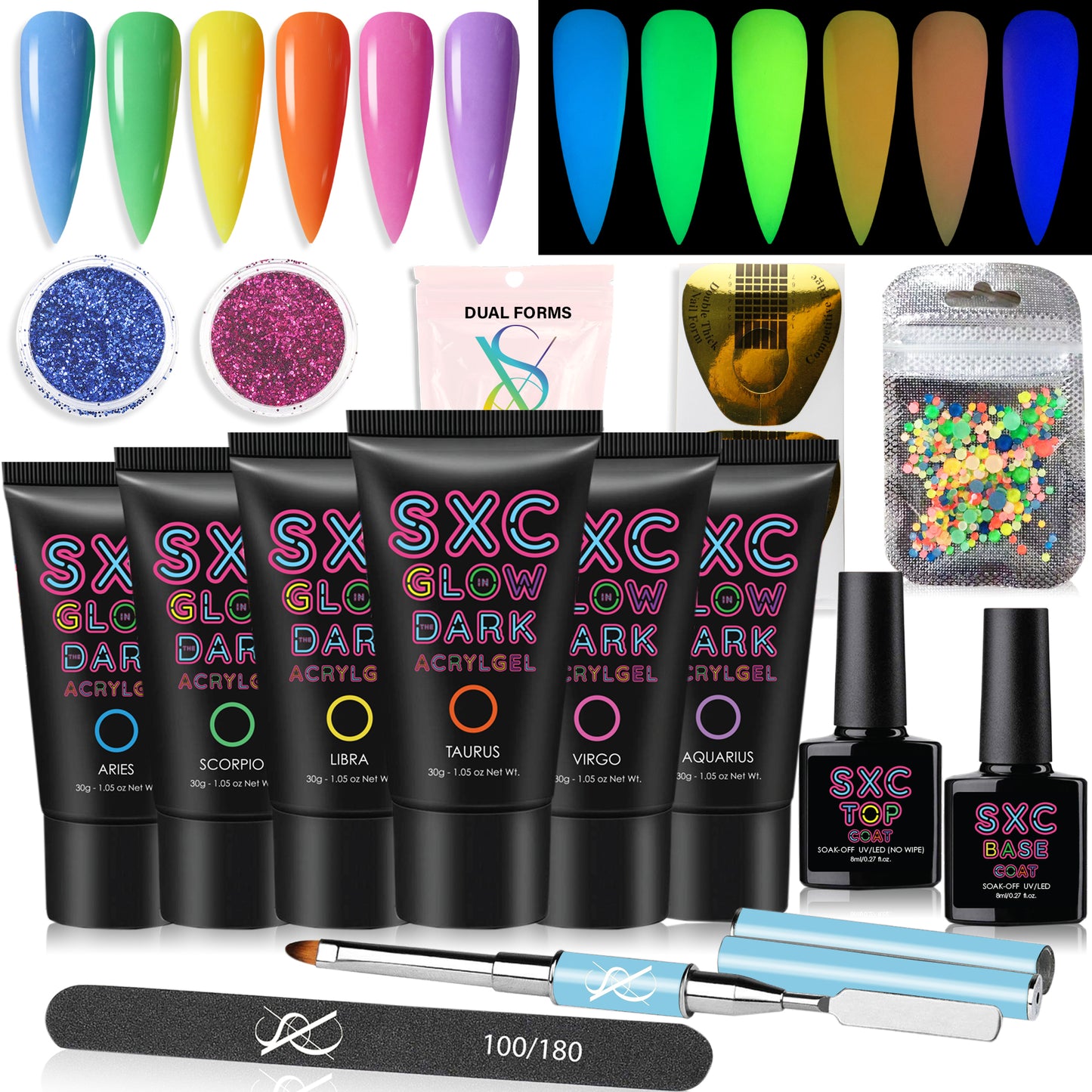 Load image into Gallery viewer, SXC Cosmetics Poly Extension Gel Nail Kit - Zodiac Series 1
