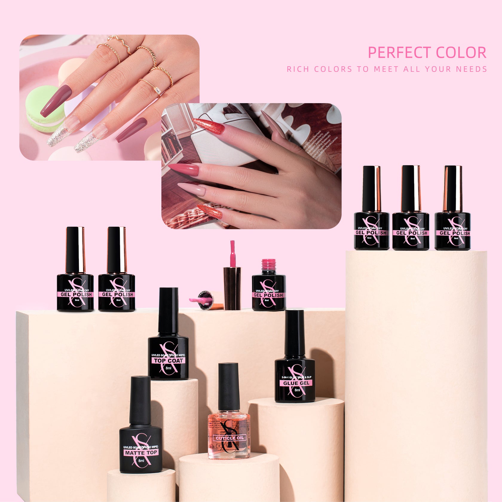 SXC Cosmetics Gel Nail Polish Extension Series and more!