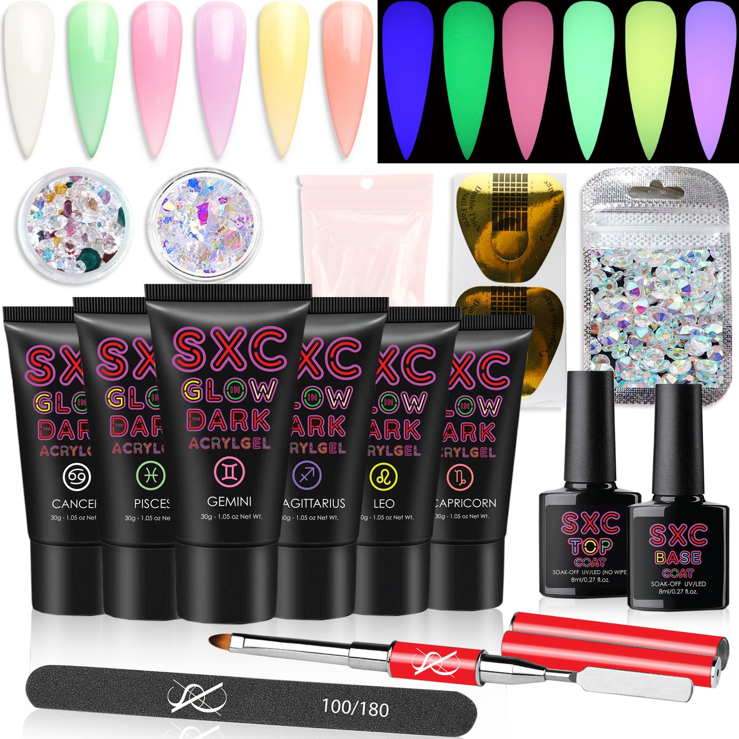 Load image into Gallery viewer, SXC Cosmetics Poly Extension Gel Nail Kit - Zodiac Series 2
