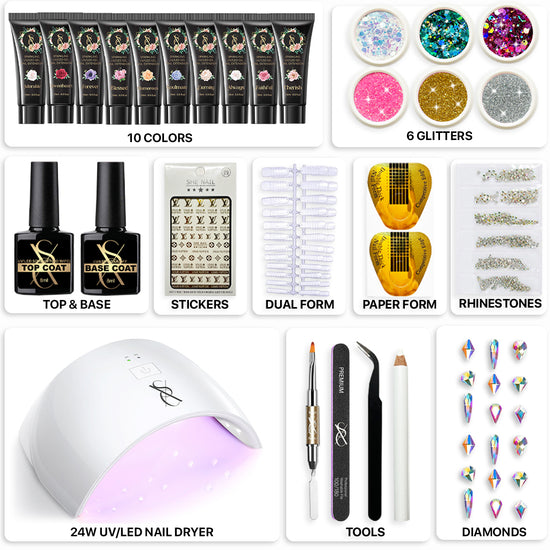 SXC Cosmetics Extension Gel Nail Kit - Bridal Series