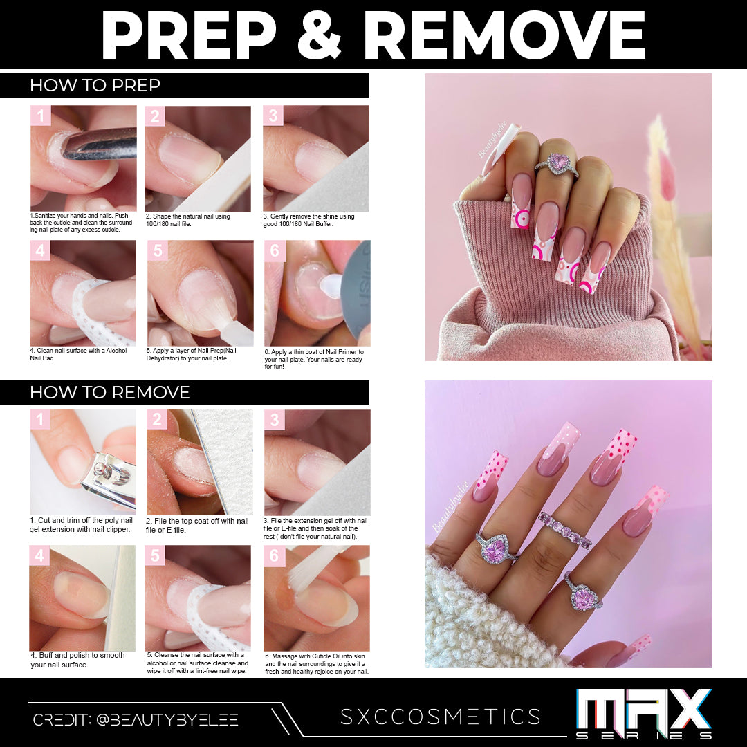 SXC Cosmetics Poly Extension Gel Nail Kit - MAX Series